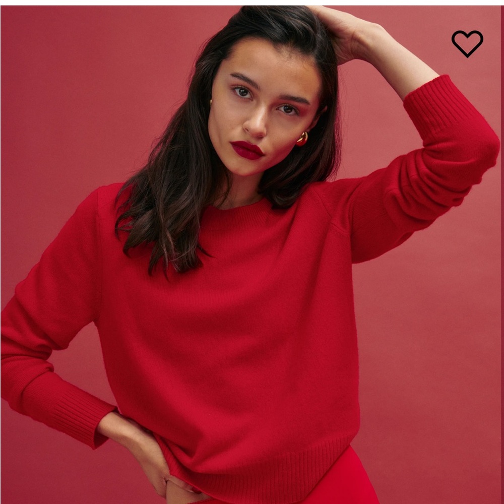 Reformation Red Cashmere Sweater